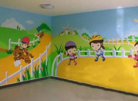 荔浦幼儿园墙体彩绘制作流程及注意事项