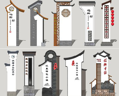 荔浦美丽乡村标识标牌有哪些分类？